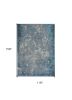 10' X 13' Silver Blue Machine Woven Abstract Smudge Indoor Area Rug