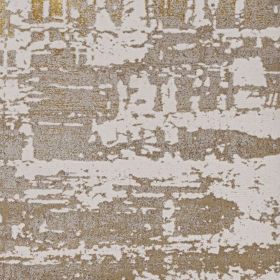7' X 10' Ivory Gold Machine Woven Abstract Indoor Area Rug
