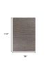 7' X 10' Blue Hand Woven Wool And Jute Indoor Area Rug