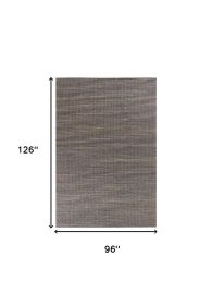 8' X 11' Blue Hand Woven Wool And Jute Indoor Area Rug