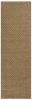 8' Natural Beige Hand Woven Herringbone Jute Indoor Runner Rug