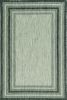 5' X 8'  Grey Bordered Area Rug