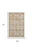 63 X 91 Ivory  Sand Wool Rug
