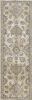 8' X 11' Ivory Sand Machine Woven Bordered Floral Vines Indoor Area Rug
