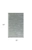 5' X 7' Slate Grey Hand Tufted Abstract Indoor Area Rug