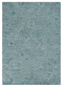 5' X 7' Seafoam Wool Hand Tufted Area Rug