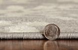 9' X 13' Grey Or Ivory Floral Circular Patterns Indoor Area Rug