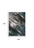 9' X 13' Grey Or Blue Abstract Design Indoor Area Rug