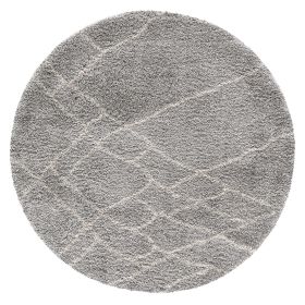 8' Ivory Round Hand Tufted Area Rug