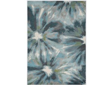 118 X 158 Teal Polypropylene Rug