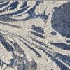 5' X 8' Grey Blue Machine Woven Marble Indoor Area Rug