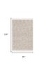 8' X 11' Ivory Grey Machine Woven Geometric Indoor Area Rug