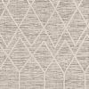 8' X 11' Ivory Grey Machine Woven Geometric Indoor Area Rug