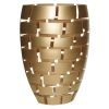 12 Mouth Blown Wall Design Gold Vase
