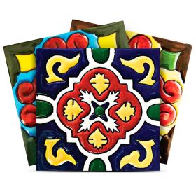 7" X 7" Festival Brights Mosaic Peel And Stick Removable Tiles