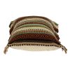 14" X 24" Brown Cotton Throw Pillow