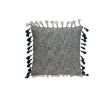 20" Slate Gray Cotton Throw Pillow
