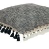 20" Slate Gray Cotton Throw Pillow