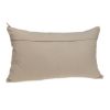 14" X 24" Beige Cotton Throw Pillow