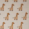 32" X 40" Gray and Orange Cotton Animal Print Throw Blanket