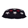 20" Navy Blue Cotton Throw Pillow