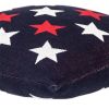 20" Navy Blue Cotton Throw Pillow