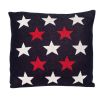 20" Navy Blue Cotton Throw Pillow