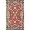 5' X 8' Red And Blue Bohemian Area Rug