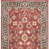 8' X 10' Red And Blue Bohemian Rug