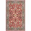 10' X 13' Red And Blue Bohemian Rug
