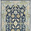 8' X 10' Navy And Blue Bohemian Rug