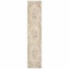 12' Runner Beige and Ivory Power Loom Runner Rug