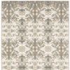 6' X 9' Ivory Gray Abstract Ikat Indoor Area Rug