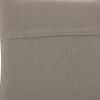 Curly Loops Light Gray Wool Cotton Blend Throw Pillow