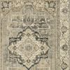 10' X 13' Beige And Gray Traditional Medallion Indoor Area Rug