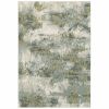 10' X 13' Blue Green Power Loom Area Rug
