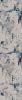 15' Blue Abstract Dhurrie Runner Rug