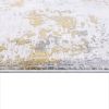 15' Gold Abstract Dhurrie Runner Rug