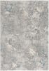 5' X 8' Blue Abstract Circular Motifs Area Rug