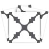 4" X 4" Dark Gray And White Tri Peel And Stick Tiles