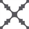 5" X 5" Dark Gray And White Tri Peel And Stick Tiles