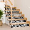 7" X 7" Black And White Coli Peel And Stick Tiles
