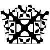 7" X 7" Black And White Coli Peel And Stick Tiles