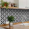 8" X 8" Black And White Coli Peel And Stick Tiles