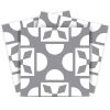 5" X 5" Light Gray And White Coli Peel And Stick Tiles