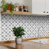 6" X 6" Light Gray And White Coli Peel And Stick Tiles