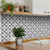 5" X 5" Dark Gray And White Coli Peel And Stick Tiles