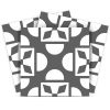 5" X 5" Dark Gray And White Coli Peel And Stick Tiles