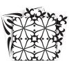 8" X 8" Black And White Mash Peel And Stick Removable Tiles