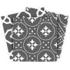 7" X 7" Gray And White Mosaic Peel And Stick Removable Tiles